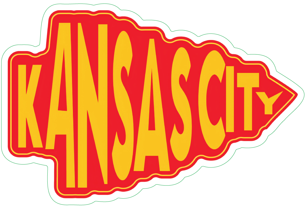 KANSAS CITY ARROWHEAD - STICKER