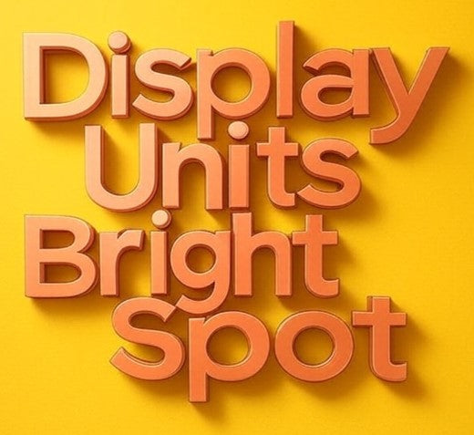 BRIGHT SPOT STICKER DISPLAY UNIT PROGRAMS