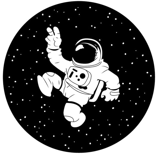 ASTRONAUT FLOATING IN SPACE - STICKER